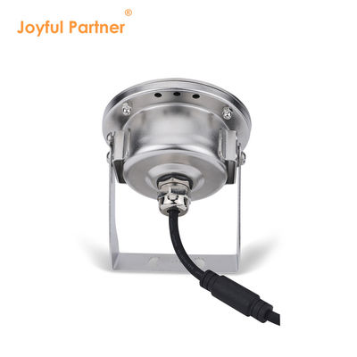 स्टेनलेस स्टील एलईडी पानी के नीचे प्रकाश IP68 DC12V 24W गर्म सफेद 3000K फव्वारे के लिए