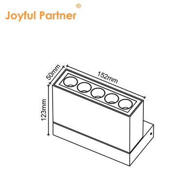 IP65 उच्च सीआरआई विरोधी चमक स्पॉटलाइट के साथ रिसेस्ड रैखिक एलईडी स्पॉटलाइट मल्टीफंक्शन बीम एंगल एलईडी रिसेस्ड रैखिक प्रकाश