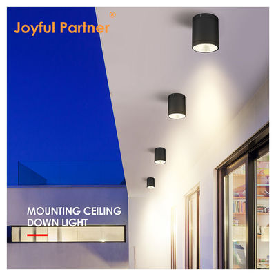 सीई IP65 छत प्रकाश सतह घुड़सवार नीचे प्रकाश जलरोधक स्पॉट प्रकाश Cree Cob LED With Round Design