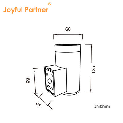 आधुनिक अनुकूलित आंगन IP65 जलरोधक उद्यान सजावट 6W आउटडोर एलईडी दीवार प्रकाश