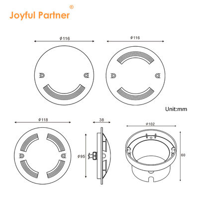 विशेष गर्म बिक्री IP67 जलरोधक अल्ट्रा-पतला मिनी आकार रिसेस्ड साइड इमिटिंग फ्लोर एंटी चमक भूमिगत एलईडी लाइट