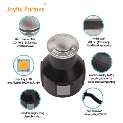 SS316 Waterproof One Two Four Side View 3W एलईडी सिंगल कलर लैंडस्केप Inground Light With CE ROHS Certification