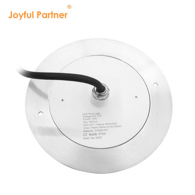 पानी के नीचे पनडुब्बी एलईडी पूल रोशनी DC12V निरंतर वोल्टेज 10W DIA160 * 7.5MM एपीपी रिमोट कंट्रोल के साथ
