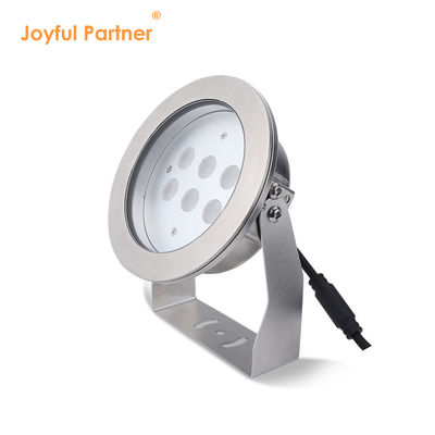 IP68 जलरोधक पानी के नीचे स्पॉटलाइट 316L स्टेनलेस स्टील DMX512 RGB / RGBW 4in1 एलईडी DC12V/24V