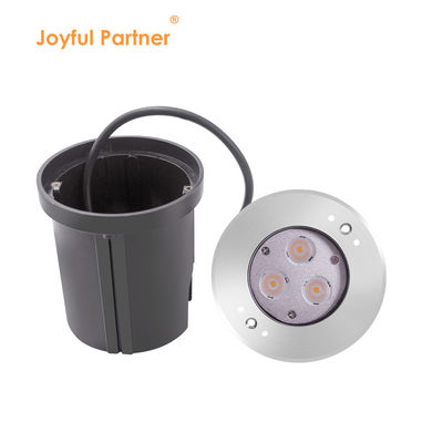DIA 118mm IP68 304 स्टेनलेस स्टील गर्म सफेद पानी के नीचे एलईडी लाइट 3W DC24v प्लास्टिक माउंटिंग आस्तीन के साथ