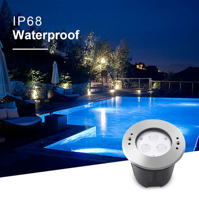 DIA 118mm IP68 304 स्टेनलेस स्टील गर्म सफेद पानी के नीचे एलईडी लाइट 3W DC24v प्लास्टिक माउंटिंग आस्तीन के साथ