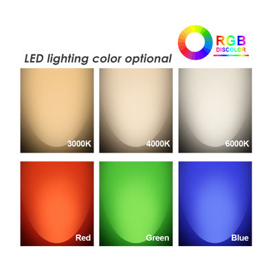 3W RGB3in1 एलईडी IP68 स्टेनलेस स्टील पूल लाइट्स 316 DC24V 12V असममित लेंस के साथ एकल रंग