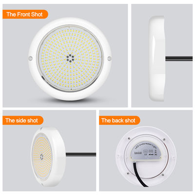 एलईडी स्विमिंग पूल लाइट आरजीबी एसी 12 वी वोल्टेज राल भरा हुआ फ्लैट आरजीबी एबीएस शरीर गर्म सफेद कारखाने अनुकूलित