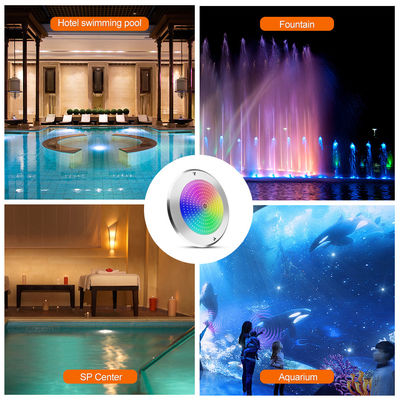 SUS316 कवर माउंट IP68 DC12V 3000K पानी के नीचे एलईडी स्पा तालाब प्रकाश व्यवस्था