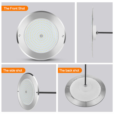 अंडरवाटर एलईडी स्विमिंग पूल लाइट्स 316 स्टेनलेस स्टील 25W Smd2835 राल भरा हुआ Rgb 3000K
