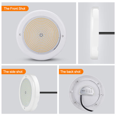 डीएमएक्स पूल लाइट IP68 18W AC12V रिमोट कंट्रोल वाटरप्रूफ पीसी सामग्री सफेद प्रकाश