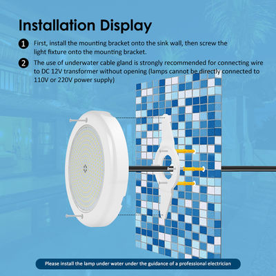 आनंददायक पूल लाइट्स 12v एसी अपग्रेड एसएमडी चिप आरजीबी रंग आईपी68 सभी पीसी एक सेट डिजाइन कंक्रीट पूल के लिए