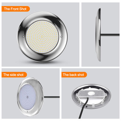 एलईडी PAR56 पूल लाइट 18W 35W IP68 वाटरप्रूफ AC12V स्टेनलेस स्टील आउटडोर पूल के लिए