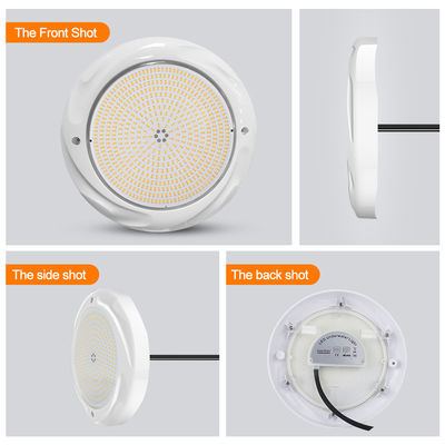 35W एलईडी स्विमिंग पूल लाइटिंग कंक्रीट पूल के लिए SPA 230*35mm ABS सामग्री AC12V RGB RGBW