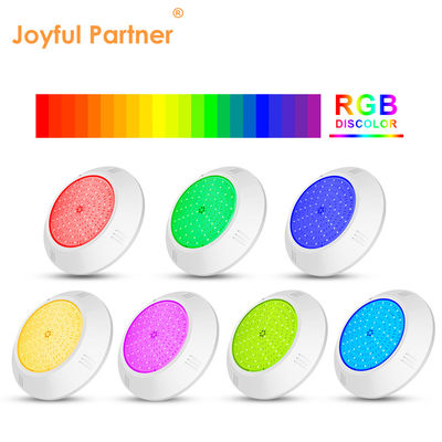 इपॉक्सी राल से भरा पानी के नीचे पूल लाइट दीवार घुड़सवार ABS आवास IP68 AC12V 18W डाय 260mm