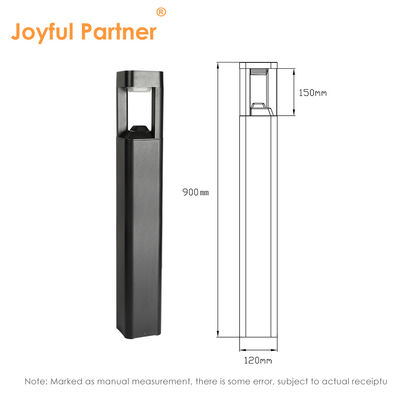 गार्डन लॉन लाइटिंग AC110-265V एल्यूमीनियम बॉडी L120*W120*H300MM उच्च दक्षता सजावट के लिए