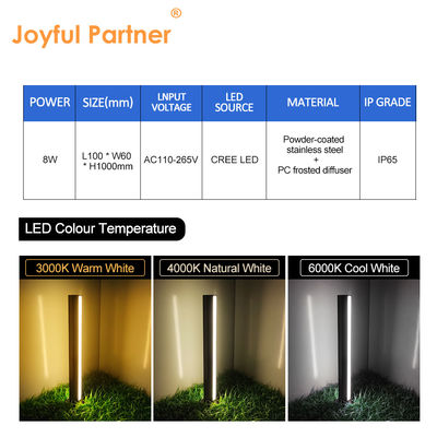 Waterproof LED Lawn Lights Stainless Steel Special Design PC Diffuser Widely Used For walkways