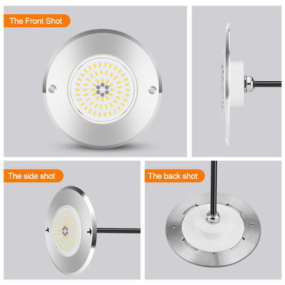Par 56 Rgb एलईडी स्विमिंग पूल लाइट 6W 10W 18W 25W 35W 42W अल्ट्रा पतला 7.5mm सुपर स्लिम राल भरा हुआ AC 12V वोल्टेज एसएस 316 एल सामग्री के साथ एसएमडी एलईडी