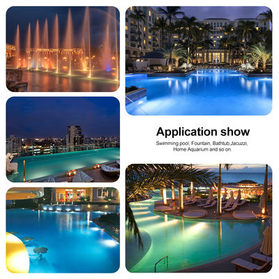 एपॉक्सी राल से भरा एलईडी पूल लाइट पैनल वार्म व्हाइट PAR56 रिप्लेसमेंट बल्ब Ø178*25mm