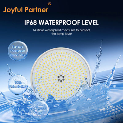 पूरी तरह से राल से भरा हुआ फ्लैट PAR56 एलईडी पूल लाइट्स यूवी सुरक्षा पीसी सामग्री प्रतिस्थापन हेलोजन लैंप 35W 42W