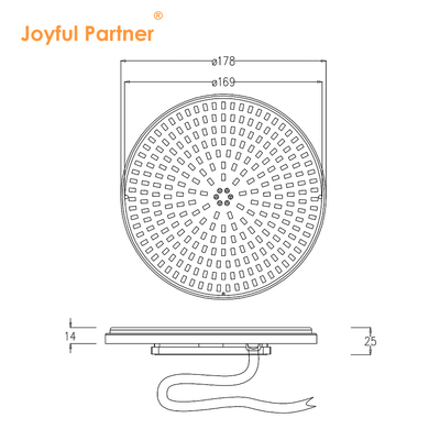 AC12V अल्ट्राथिन एलईडी पैनल स्विमिंग लाइट 6W 10W 18W 25W 35W आसान प्रतिस्थापन समायोज्य गर्मी विसर्जन
