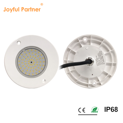 अंडरवाटर स्विमिंग पूल लाइट्स डीसी12V 10W IP68 पूरी तरह से प्लास्टिक RGB 100% सिंक्रोनस नियंत्रण