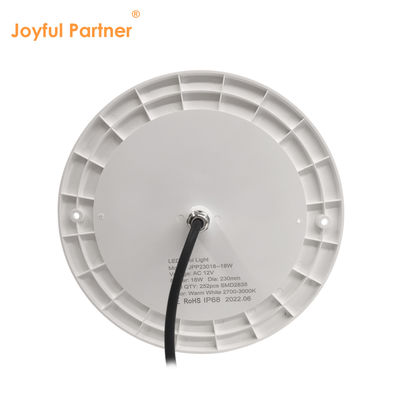 राल से भरा पूल लाइट रिफ्लेक्टर 160mm DC12V 10W पूरी तरह से प्लास्टिक SMD2835 108pcs RGBW रंग निरंतर वोल्टेज