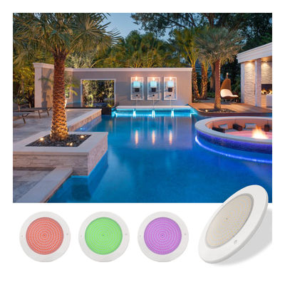 राल से भरा पूल लाइट रिफ्लेक्टर 160mm DC12V 10W पूरी तरह से प्लास्टिक SMD2835 108pcs RGBW रंग निरंतर वोल्टेज