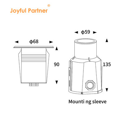 सीई RoHS IP68 के साथ स्टेनलेस स्टील 316 के साथ रिसेस्ड अंडरवाटर लाइट DC12V/24V 3W आरजीबी एलईडी