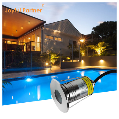स्टेनलेस स्टील 316 धंसा हुआ पानी के नीचे का प्रकाश DC12V/24V 3W RGB LED SPA पूल लाइट्स CE RoHS IP68 3000k के साथ