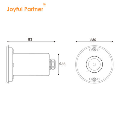 IP68 दफ़न जलमग्न प्रकाश 3WRGB3in1 LED स्टेनलेस स्टील 316L DC24V सजावट पूल के लिए