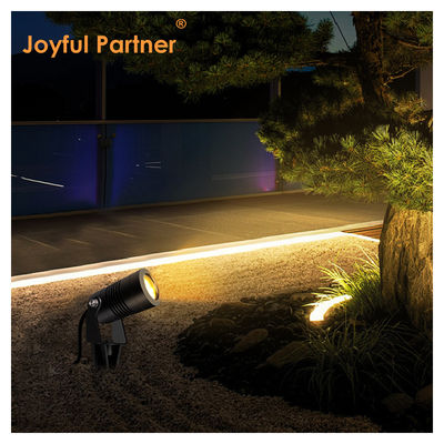 खुशहाल पार्टनर के नेतृत्व में गार्डन स्पॉटलाइट आउटडोर 6W COB DC12V/DC24V 3000K वार्म व्हाइट वॉकवे गार्डन पथ के लिए
