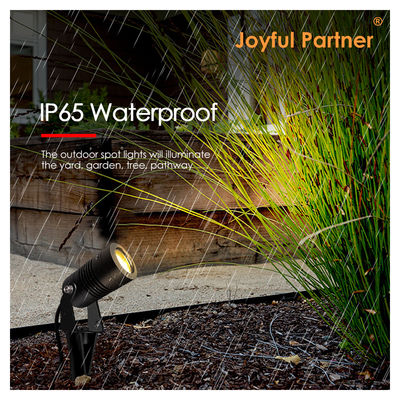 खुशहाल पार्टनर के नेतृत्व में गार्डन स्पॉटलाइट आउटडोर 6W COB DC12V/DC24V 3000K वार्म व्हाइट वॉकवे गार्डन पथ के लिए