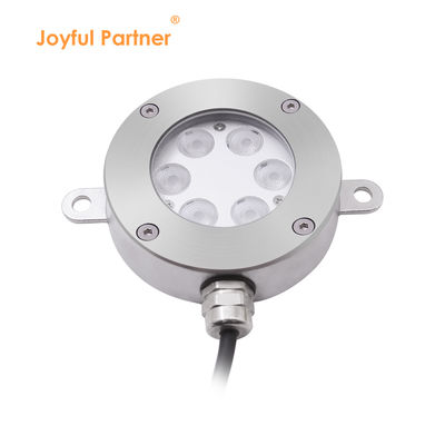 DMX512 नियंत्रणीय LED फाउंटेन लाइट DC24V 12W 3000K स्टेनलेस स्टील IP68 लैंडस्केप अंडरवाटर के लिए