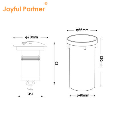 RGB LED Deck Light Garden IP67 1W 2W 3W DC12V 24V Die Cast Aluminum Material 316 Stainless Steel Cover