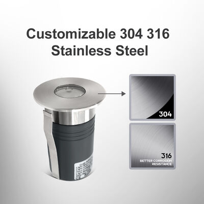 3W 3000K एलईडी इनग्राउंड अपलाइट लैंडस्केप लाइट डेक लाइटिंग