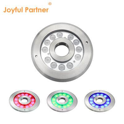 एलईडी 12V 24V फव्वारा पानी के नीचे प्रकाश IP68 स्टेनलेस स्टील आरजीबी जल जेट संरचना जलरोधक रंग परिवर्तन बाहरी नियंत्रण
