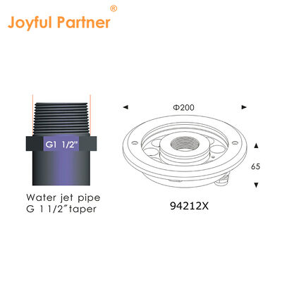 एलईडी फव्वारा प्रकाश DMX 512 Recessed घुड़सवार IP68 12W 24W आरजीबी स्टेनलेस स्टील वाटर जेट