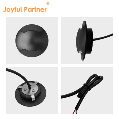 साइड व्यू अंडरग्राउंड लैंप 12V-24V DC IP67 एल्यूमिनियम हाउसिंग DIA60MM वन टू साइड-वे