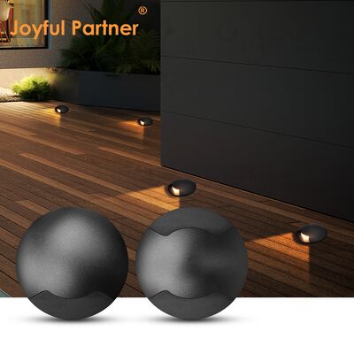 एलईडी इन-ग्राउंड साइडव्यू लाइट 1W 3W 12V-24VDC शुद्ध एल्यूमीनियम 6063# आवास