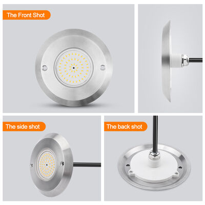6W अल्ट्रा स्लिम अंडरवाटर PAR56 पूल लैंप SMD LED 2835 वाटरप्रूफ 110x34MM DC12V/AC12V