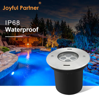 एलईडी अंडरवाटर रीसेस्ड लाइट DIA110MM 4W 8W DC24V 316 स्टेनलेस स्टील फ्रंट कवर प्लास्टिक ब्लैक बॉक्स के साथ