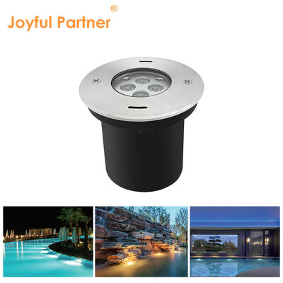 पानी के नीचे एलईडी लाइटिंग फिक्स्चर रिसेस्ड माउंट 4 * 2.5W RGB3in1 DMX 24 वोल्ट IP68 स्टेनलेस स्टील सामग्री शरीर