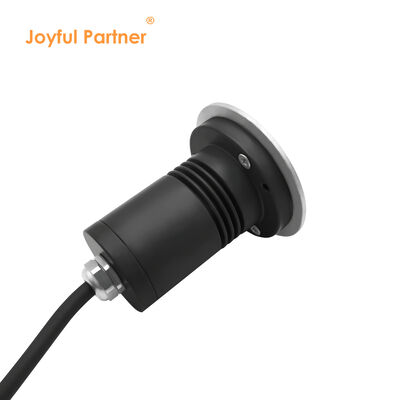 एलईडी इनग्राउंड दफन लैंप IP67 1W 3W DIA67MM DC24V फ्लोर रीसेस्ड वाटर-रेसिस्टेंट आउटडोर गार्डन के लिए