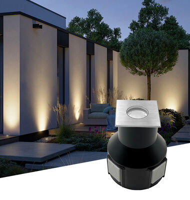 एलईडी इन-ग्राउंड लाइट्स 3W आरजीबी 3इन1 डीसी24वी बीम एंगल 60 डिग्री एल्यूमीनियम हाउसिंग वाटरप्रूफ