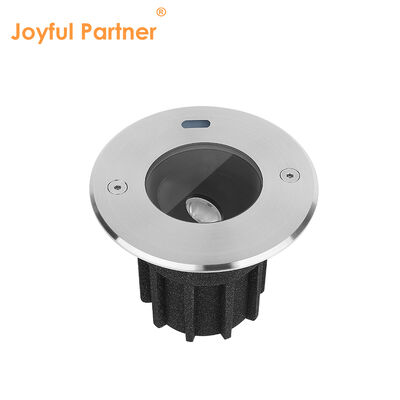 आउटडोर AC220V इनग्राउंड लैंप DIA95MM डीप एंटी ग्लेयर 3W COB मॉडल ब्लैक ABS आस्तीन के साथ