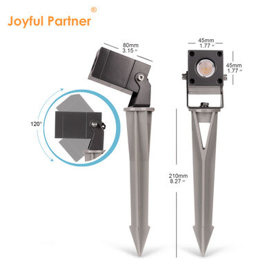 LED Garden Spot Lights 2W CREE LED IP65 Waterproof DC24V Aluminum Anodizing Body Surface Mount on Ground