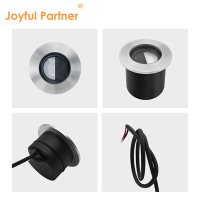 ध्रुवीकरण भूमिगत लाइट 4W DC12V 24V बीम कोण 30*40 डिग्री IK रेट 08 शुद्ध एल्यूमीनियम 6063# हाउसिंग