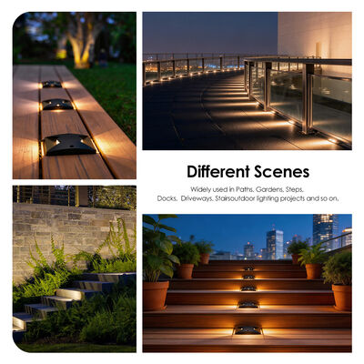 स्लिम साइड इमिटिंग पथ लाइट्स एक दो साइड व्यू IP67 सतह घुड़सवार SMD2835 LED100*100MM शुद्ध एल्यूमीनियम 6063 सामग्री