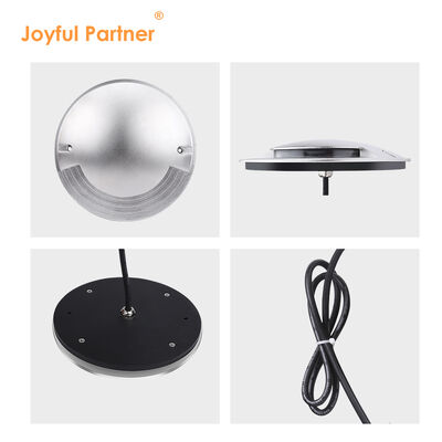 साइड इमिटिंग इनग्राउंड लाइट स्टेनलेस स्टील कवर 10W ओएसआरएएम एसएमडी डीआईए 172 एमएम एबीएस माउटिंग आस्तीन के साथ